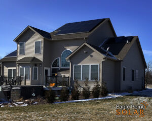 solar panels during winter months