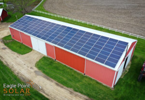 The Turnis Farm in Iowa, an example of commercial solar at work. 