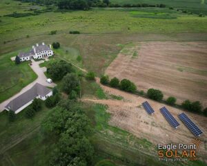 Solar panels installed at a Wisconsin property