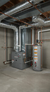 Even gas furnaces, like this one, can contribute to your winter electric bill