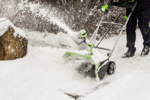 An electric snowblower